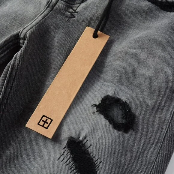 Ksubi Grey Distressed Skinny Jeans